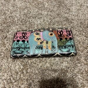 Colorful Elephant Pattern Wallet
